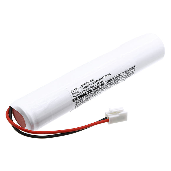 Batteries N Accessories BNA-WB-C18966 Emergency Lighting Battery - Ni-CD, 3.6V, 2000mAh, Ultra High Capacity - Replacement for Lumenxl OTG-KL-BAT Battery