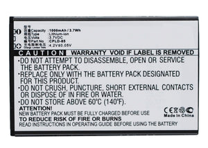 Batteries N Accessories BNA-WB-L3241 Cell Phone Battery - Li-Ion, 3.7V, 1000 mAh, Ultra High Capacity Battery - Replacement for Coolpad CPLD-85 Battery