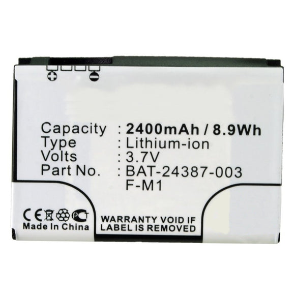 Batteries N Accessories BNA-WB-L9961 Cell Phone Battery - Li-ion, 3.7V, 2400mAh, Ultra High Capacity - Replacement for BlackBerry F-M1 Battery