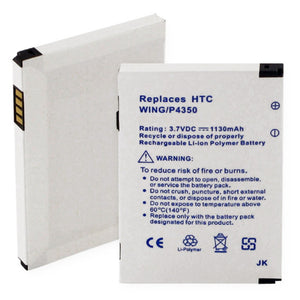 Batteries N Accessories BNA-WB-BLP-1106-1.1 Cell Phone Battery - Li-Pol, 3.7V, 1130 mAh, Ultra High Capacity Battery - Replacement for HTC P4350 Battery