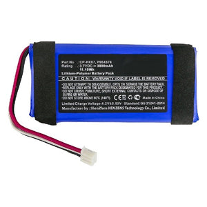 Batteries N Accessories BNA-WB-P8107 Speaker Battery - Li-Pol, 3.7V, 3000mAh, Ultra High Capacity Battery - Replacement for Harman/Kardon CP-HK07, P954374 Battery