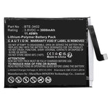 Batteries N Accessories BNA-WB-P18294 Cell Phone Battery - Li-Pol, 3.8V, 3000mAh, Ultra High Capacity - Replacement for Orbic BTE-3402 Battery