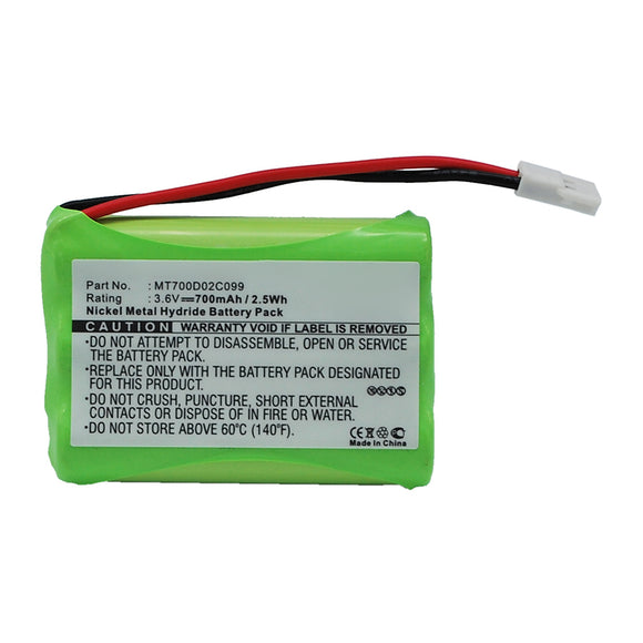 Batteries N Accessories BNA-WB-H14402 Baby Monitor Battery - Ni-MH, 3.6V, 700mAh, Ultra High Capacity - Replacement for Philips MT700D02C099 Battery