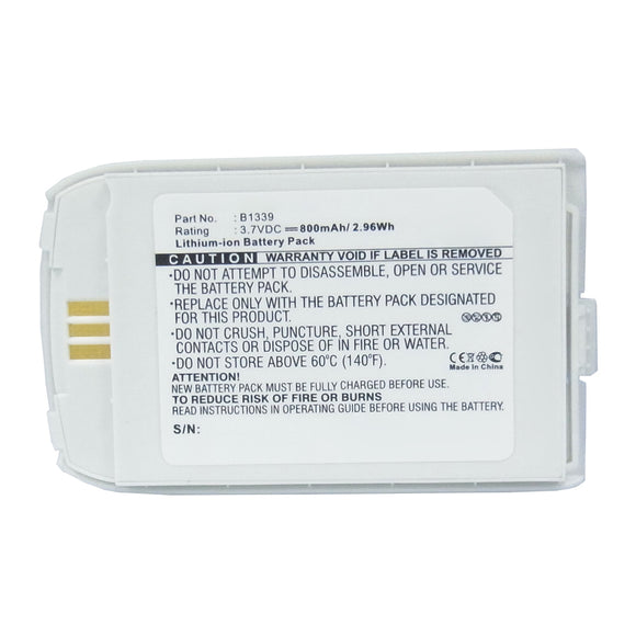 Batteries N Accessories BNA-WB-L15652 Cell Phone Battery - Li-ion, 3.7V, 800mAh, Ultra High Capacity - Replacement for Siemens B1339 Battery