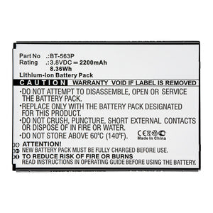 Batteries N Accessories BNA-WB-L16373 Cell Phone Battery - Li-ion, 3.8V, 2200mAh, Ultra High Capacity - Replacement for Leagoo BT-563P Battery