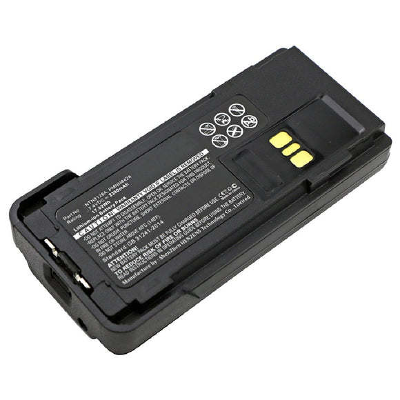 Batteries N Accessories BNA-WB-L1033 2-Way Radio Battery - Li-Ion, 7.4V, 2300 mAh, Ultra High Capacity Battery - Replacement for Motorola NNTN8129AR Battery