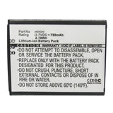 Batteries N Accessories BNA-WB-L13950 Cell Phone Battery - Li-ion, 3.7V, 750mAh, Ultra High Capacity - Replacement for Blu C49390590L Battery