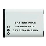 Batteries N Accessories BNA-WB-L9035 Digital Camera Battery - Li-ion, 3.8V, 1700mAh, Ultra High Capacity - Replacement for Nikon EN-EL23 Battery