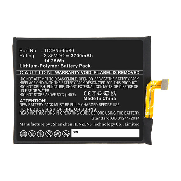 Batteries N Accessories BNA-WB-P13979 Cell Phone Battery - Li-Pol, 3.85V, 3700mAh, Ultra High Capacity - Replacement for UMI 1ICP/5/65/80 Battery