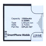Batteries N Accessories BNA-WB-L10041 Cell Phone Battery - Li-ion, 3.7V, 1500mAh, Ultra High Capacity - Replacement for Coolpad CPLD-107 Battery