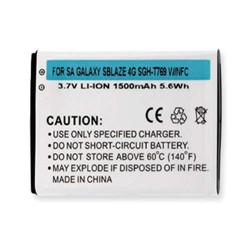 Batteries N Accessories BNA-WB-BLI-1300-1.5 Cell Phone Battery - Li-Ion, 3.7V, 1500 mAh, Ultra High Capacity Battery - Replacement for Samsung SGH-T769 Battery