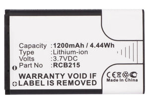 Batteries N Accessories BNA-WB-L8268 Cell Phone Battery - Li-ion, 3.7V, 1200mAh, Ultra High Capacity Battery - Replacement for Doro RCB215, RCB405 Battery