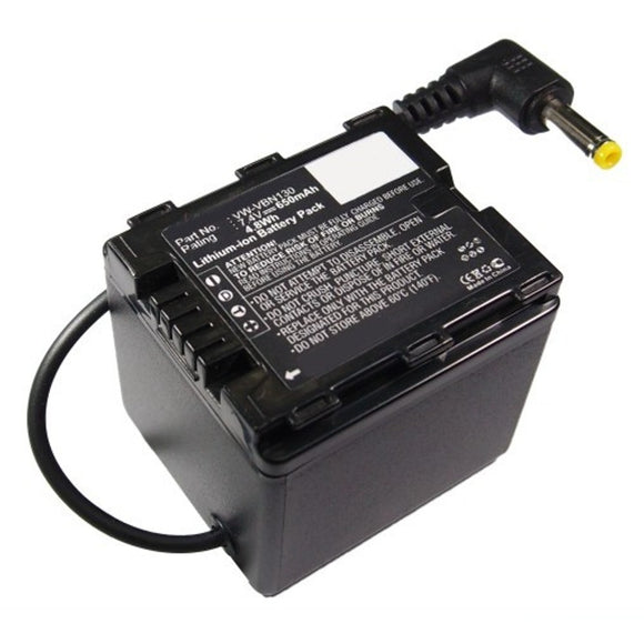 Batteries N Accessories BNA-WB-L9099 Digital Camera Battery - Li-ion, 7.4V, 650mAh, Ultra High Capacity - Replacement for Panasonic VW-VBN130 Battery