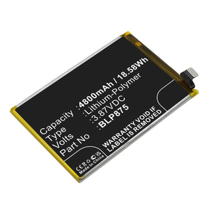 Batteries N Accessories BNA-WB-P17358 Cell Phone Battery - Li-Pol, 7.74V, 2200mAh, Ultra High Capacity - Replacement for OPPO BLP905 Battery