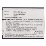 Batteries N Accessories BNA-WB-L12972 Cell Phone Battery - Li-ion, 3.7V, 1400mAh, Ultra High Capacity - Replacement for Samsung EB535163LZ Battery