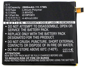 Batteries N Accessories BNA-WB-P3084 Cell Phone Battery - Li-Pol, 3.85V, 2900 mAh, Ultra High Capacity Battery - Replacement for Asus 0B200-02000500 Battery