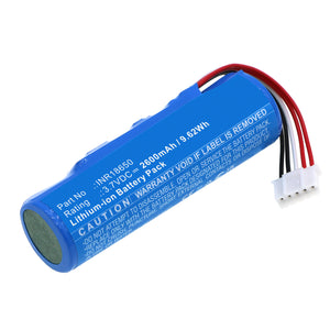 Batteries N Accessories BNA-WB-L17907 Credit Card Reader Battery - Li-ion, 3.7V, 2600mAh, Ultra High Capacity - Replacement for NEWPOS INR18650 Battery