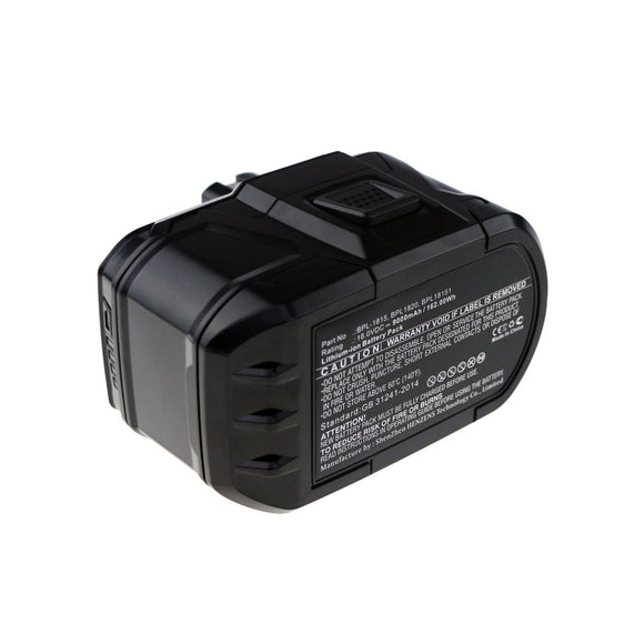 Batteries N Accessories BNA-WB-L13693 Power Tool Battery - Li-ion, 18V, 9000mAh, Ultra High Capacity - Replacement for Ryobi BPL-1815 Battery