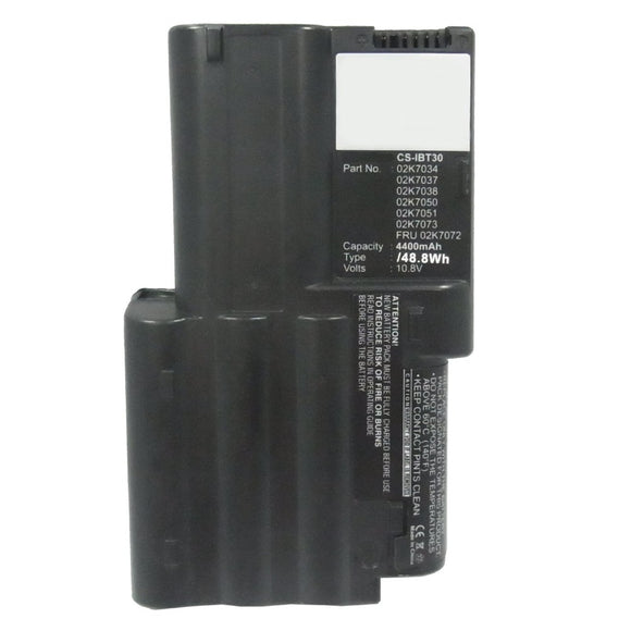 Batteries N Accessories BNA-WB-L9647 Laptop Battery - Li-ion, 10.8V, 4400mAh, Ultra High Capacity - Replacement for IBM 02K7034 Battery
