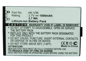 Batteries N Accessories BNA-WB-L8280 Cell Phone Battery - Li-ion, 3.7V, 1100mAh, Ultra High Capacity Battery - Replacement for Emporia AK-V35, AK-V36, AK-V37 Battery