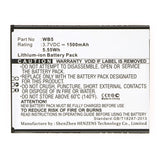 Batteries N Accessories BNA-WB-L16360 Cell Phone Battery - Li-ion, 3.7V, 1500mAh, Ultra High Capacity - Replacement for INQ WB5 Battery