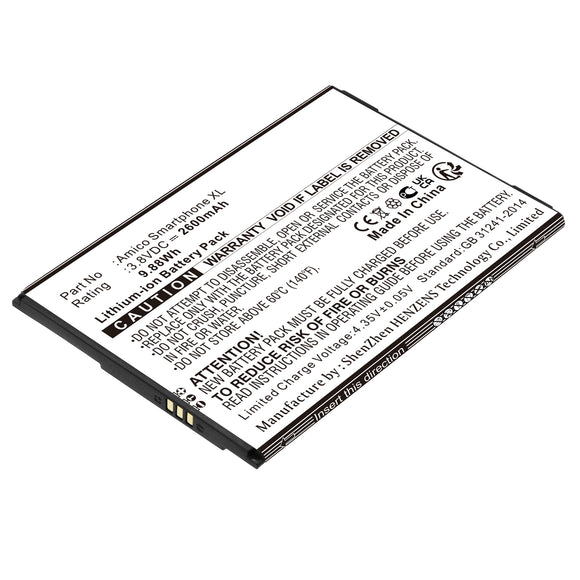 Batteries N Accessories BNA-WB-L18744 Cell Phone Battery - Li-ion, 3.8V, 2600mAh, Ultra High Capacity - Replacement for Brondi S602 Battery