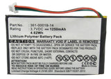 Batteries N Accessories BNA-WB-P4147 GPS Battery - Li-Pol, 3.7V, 1250 mAh, Ultra High Capacity Battery - Replacement for Garmin 361-00019-14 Battery