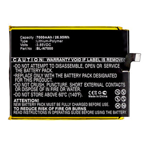 Batteries N Accessories BNA-WB-P11528 Cell Phone Battery - Li-Pol, 3.85V, 7000mAh, Ultra High Capacity - Replacement for GIONEE BL-N7000 Battery