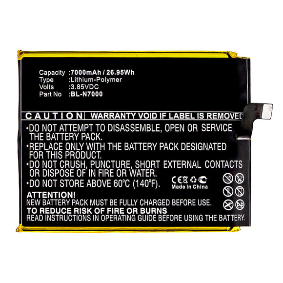 Batteries N Accessories BNA-WB-P11528 Cell Phone Battery - Li-Pol, 3.85V, 7000mAh, Ultra High Capacity - Replacement for GIONEE BL-N7000 Battery