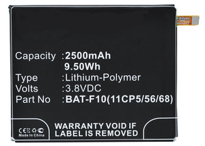 Batteries N Accessories BNA-WB-P3019 Cell Phone Battery - Li-Pol, 3.8V, 2500 mAh, Ultra High Capacity Battery - Replacement for Acer BAT-F10(11CP5/56/68) Battery