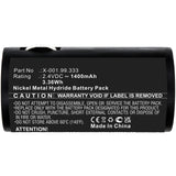 Batteries N Accessories BNA-WB-H17490 Medical Battery - Ni-MH, 2.4V, 1400mAh, Ultra High Capacity - Replacement for Heine X-001.99.333 Battery