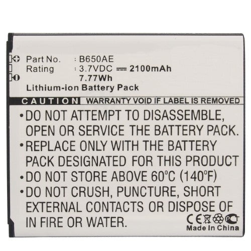 Batteries N Accessories BNA-WB-L4032 Cell Phone Battery - Li-ion, 3.7, 2100mAh, Ultra High Capacity Battery - Replacement for Samsung B650AC, B650AE Battery