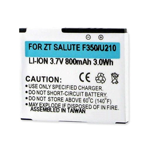 Batteries N Accessories BNA-WB-BLI-1313-.8 Cell Phone Battery - Li-Ion, 3.7V, 800 mAh, Ultra High Capacity Battery - Replacement for ZTE Salute F350 Battery