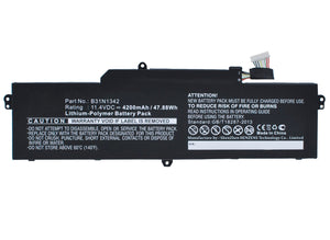 Batteries N Accessories BNA-WB-P4519 Laptops Battery - Li-Pol, 11.4V, 4200 mAh, Ultra High Capacity Battery - Replacement for Asus B31N1342 Battery