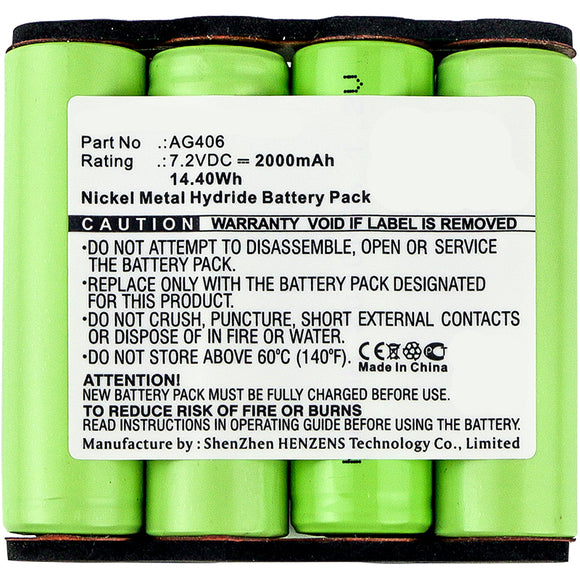 Batteries N Accessories BNA-WB-H8673 Vacuum Cleaners Battery - Ni-MH, 7.2V, 2000mAh, Ultra High Capacity Battery - Replacement for AEG 90005510600, 90016553200, 90016584800, AG406 Battery