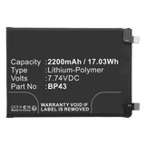 Batteries N Accessories BNA-WB-P18758 Cell Phone Battery - Li-Pol, 7.74V, 2200mAh, Ultra High Capacity - Replacement for Xiaomi BP43 Battery