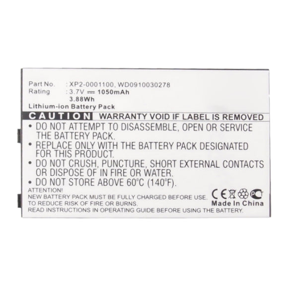 Batteries N Accessories BNA-WB-L13221 Cell Phone Battery - Li-ion, 3.7V, 1050mAh, Ultra High Capacity - Replacement for Socketmobile XP2-0001100 Battery
