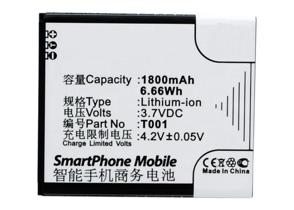 Batteries N Accessories BNA-WB-L3086 Cell Phone Battery - Li-Ion, 3.7V, 1800 mAh, Ultra High Capacity Battery - Replacement for Asus 0B200-0128000 Battery