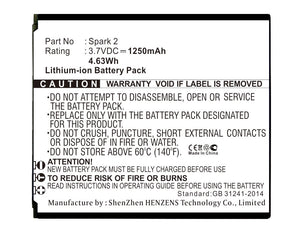 Batteries N Accessories BNA-WB-L17324 Cell Phone Battery - Li-ion, 3.7V, 1250mAh, Ultra High Capacity - Replacement for Highscreen Spark 2 Battery