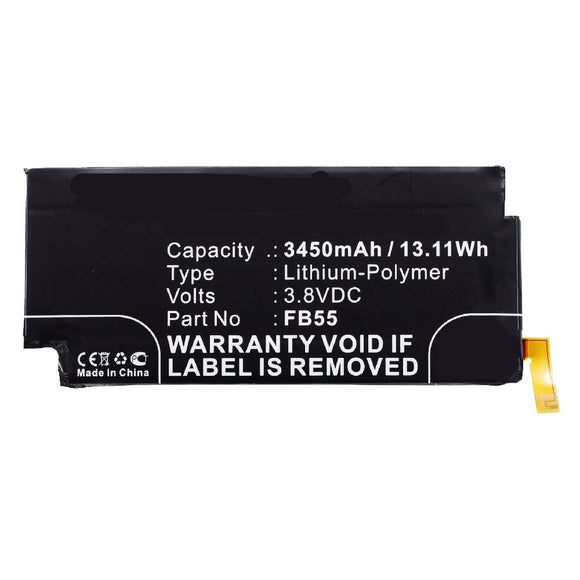 Batteries N Accessories BNA-WB-P3904 Cell Phone Battery - Li-Pol, 3.8, 3450mAh, Ultra High Capacity Battery - Replacement for Motorola FB55, SNN5958A Battery