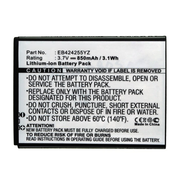 Batteries N Accessories BNA-WB-L16920 Cell Phone Battery - Li-ion, 3.7V, 850mAh, Ultra High Capacity - Replacement for Samsung EB424255YZ Battery