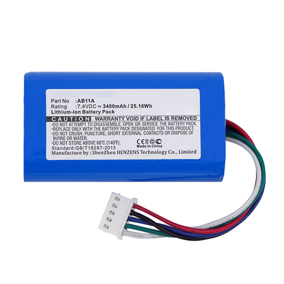 Batteries N Accessories BNA-WB-L16265 Remote Control Battery - Li-ion, 7.4V, 3400mAh, Ultra High Capacity - Replacement for 3DR AB11A Battery