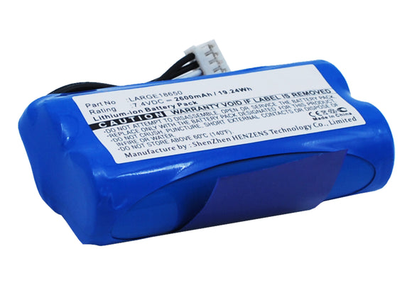 Batteries N Accessories BNA-WB-L1931 Credit Card Reader Battery - Li-Ion, 7.4V, 2600 mAh, Ultra High Capacity Battery - Replacement for NEWPOS Large18650 Battery