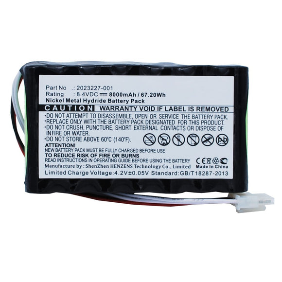 Batteries N Accessories BNA-WB-H9412 Medical Battery - Ni-MH, 8.4V, 8000mAh, Ultra High Capacity - Replacement for GE 2023227-001 Battery