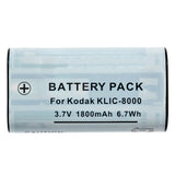 Batteries N Accessories BNA-WB-KLIC8000 Digital Camera Battery - li-ion, 3.7V, 1800 mAh, Ultra High Capacity Battery - Replacement for Kodak KLIC-8000 Battery