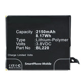 Batteries N Accessories BNA-WB-P3409 Cell Phone Battery - Li-Pol, 3.8V, 2150 mAh, Ultra High Capacity Battery - Replacement for Lenovo BL220 Battery