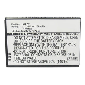 Batteries N Accessories BNA-WB-L14031 Cell Phone Battery - Li-ion, 3.7V, 1100mAh, Ultra High Capacity - Replacement for Wiko OZZY Battery