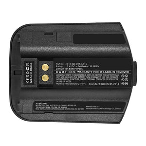 Batteries N Accessories BNA-WB-L16339 Barcode Scanner Battery - Li-ion, 7.4V, 3400mAh, Ultra High Capacity - Replacement for Intermec 318-020-001 Battery