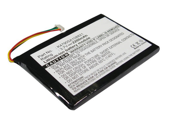 Batteries N Accessories BNA-WB-L4212 GPS Battery - Li-Ion, 3.7V, 2200 mAh, Ultra High Capacity Battery - Replacement for Magellan K4790SA108821 Battery