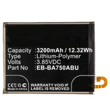 Batteries N Accessories BNA-WB-P8401 Cell Phone Battery - Li-Pol, 3.85V, 3200mAh, Ultra High Capacity Battery - Replacement for Samsung EB-BA750ABU, GH82-18027A Battery